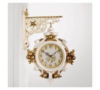 CHCWR Horloge murale moderne double face, mouvement muet double face, horloges de classe de montage mural, tentures murales pour tentures murales décoration d'art de la maison