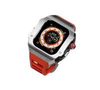 CHCWR Kit de bande de montre de modification de bricolage , pour bande Ultra 49 mm en acier inoxydable Code métallique , pour le kit MOD en série Suile de silicone