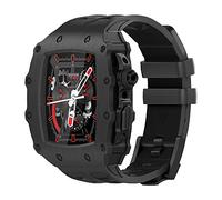 CHCWR Kit de modification du boîtier en métal de montre en caoutchouc ， pour 9 8 7 6 5 4 4 SE Série 44 mm 45 mm Bracelet de bande de surveillance Remplacer les accessoires