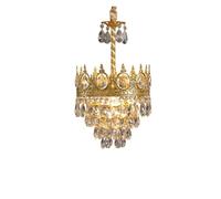 CHCWR Lampe pendentif milieu du siècle lustre en cristal lustre suspendu plafonnier éclairage rustique