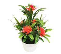 CHCWR Lotus Artificiel avec Feuilles Simulation Fausse Plante Plante Petit bonsaï Ornements de Bureau intérieur décoration de Bureau à Domicile en Plein air