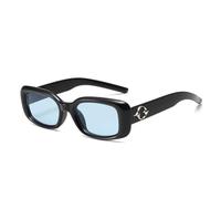 CHCWR Lunettes de Soleil carré Noir Vintage Femmes Luxury Petit Rectangle Verres de Soleil Femelles Shades Eyewear UV400