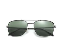 CHCWR Lunettes de soleil polarisées vintage en alliage de titane pour homme et femme, 001 Pistolet, Taille unique