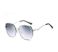 CHCWR Lunettes de soleil tendance 2025 tendance pour femme avec monture en métal UV400, 1, Taille unique