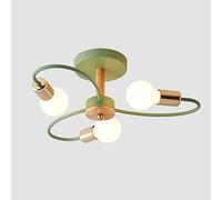 CHCWR Lustre Moderne plafonnier, Nordique Minimaliste en Fer forgé de Plafond, 3 Couleurs Lustre à LED, Lustre de Plafond pour Les Chambres à Coucher