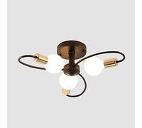 CHCWR Lustre Moderne plafonnier, Nordique Minimaliste en Fer forgé de Plafond, 3 Couleurs Lustre à LED, Lustre de Plafond pour Les Chambres à Coucher