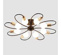 CHCWR Lustre Moderne plafonnier, Nordique Minimaliste en Fer forgé de Plafond, 3 Couleurs Lustre à LED, Lustre de Plafond pour Les Chambres à Coucher