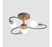CHCWR Lustre Moderne plafonnier, Nordique Minimaliste en Fer forgé de Plafond, 3 Couleurs Lustre à LED, Lustre de Plafond pour Les Chambres à Coucher