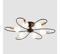 CHCWR Lustre Moderne plafonnier, Nordique Minimaliste en Fer forgé de Plafond, 3 Couleurs Lustre à LED, Lustre de Plafond pour Les Chambres à Coucher