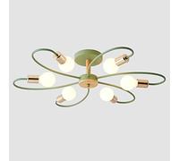 CHCWR Lustre Moderne plafonnier, Nordique Minimaliste en Fer forgé de Plafond, 3 Couleurs Lustre à LED, Lustre de Plafond pour Les Chambres à Coucher