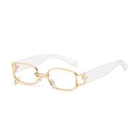 CHCWR Mode Populaire Petite Rectangle Femmes Lunettes de Soleil Luxe