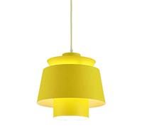 CHCWR Nordique Single tête Petit Pendentif éclairage Industriel Restaurant métallier Suspendu luminaire Ajustable Boutique Vintage Suspendu luminaire de Plafond assemblé pour (Jaune)