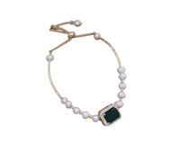 CHCWR Nouveau 2025 Unisexe 5 Bijoux de mode coréenne Simple Blanc Natural Natural Natural Freshater Pearl Bracelet Femmes Daily Dail