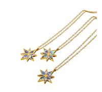 CHCWR Nouveau collier d'étoile Beimu Star 2025 en acier inoxydable 18k pour femmes Colliers de pendentif de mer bleu vintage