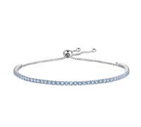 CHCWR Nouveaux bracelets de charmes 2026 pour femmes 925 Sterling Silver Blue Rose blanc CZ Berons de tennis Link Rose Gold Luxury Mens Decoration Bijoux avec vos accessoires