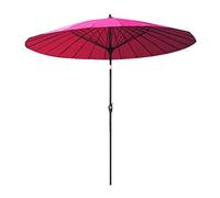 CHCWR Parasol de jardin Parasol de jardin extérieur | 2,7 m | Round/inclinable/avec pôle de parapluie de 38 mm de manivelle, pour terrasse/patio/balcon/table basse - sans base de bonnes parasols
