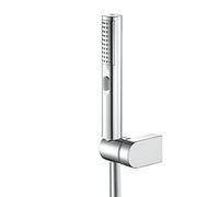 CHCWR Paye de Douche à Main, pseure de Douche de Modes de pulvérisation ABS 2, Pomme de Douche Haute Pression avec Tuyau en PVC de 59 Pouces et Support de Douche réglable à Angle Multi-Angle, Chrome