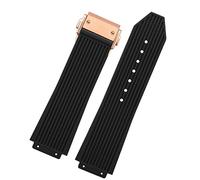 CHCWR Pour Big Bang Black Blue Blanc White Silicone Rubber Sprap With Men Butterfly Budle Watchband Accessoires 26 * 19 mm