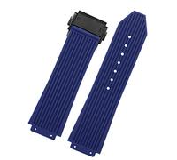 CHCWR Pour Big Bang Black Blue Blanc White Silicone Rubber Sprap With Men Butterfly Budle Watchband Accessoires 26 * 19 mm