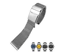 CHCWR Pour bracelet Breitling Strap Full Silver avec bracelet de boucle pliant 316L
