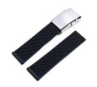 CHCWR Pour bracelet de montre en caoutchouc en silicone souple 22 mm 24 mm bracelet de bande de surveillance pour Navitimer/Avenger/SuperCean