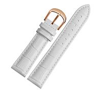 CHCWR Pour Brand Watch Bracelet Woman WatchBands Bands de montre en cuir authentique 10 12 14 16 18 20 Bands de montre multicolore de 22 mm (couleur: or rouge, taille: 12 mm)