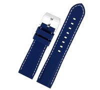 CHCWR Pour Citizen Eagle Blue Angel Second Generation JY8078 JY8075 SIRAPHOP SILICONE Watch Band 22 mm