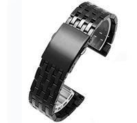 CHCWR Pour Diesel DZ4316 DZ7395 DZ7305 DZ7330 4358 Watch 24 mm 26 mm 28 mm 30 mm Sobrave en acier inoxydable pour hommes (couleur: A-Black, taille: fermoir noir noir)