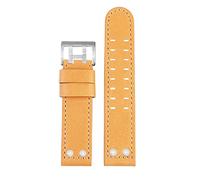 CHCWR Pour Hamilton Khaki Aviation Watch H77616533 H77616533 STRAPE STRAPE GELINE CUIR JAZZ FIELD MEN VANGEMENT 20 22 BANDES DE STOCK MILITAIRE (Couleur: Khaki Silver, taille: 20 mm)
