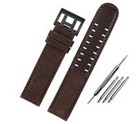 CHCWR Pour Hamilton Khaki Field Watch H760250/H77616533/H70605963 H68201993 Bracelet de montre en cuir véritable et nylon pour homme 20 mm 22 mm, 22mm