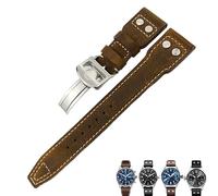 CHCWR Pour IWC Pilot Mark Portugieser Portofino Watchband 20 mm 22 mm 22 mm Boucche de montre de cuve de vache italienne Black Blue Brown