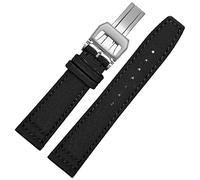 CHCWR Pour IWC Pilot Spitfire Timezone Topgun STRAP VERT BLACK BLATS STACHES DE TRANSE