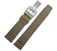 CHCWR Pour IWC Pilot Spitfire Timezone Topgun STRAP VERT BLACK BLATS STRACHES DE TRANSE