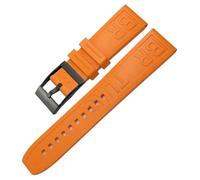 CHCWR pour la Sangle de Breitling pour Le Bracelet SuperCean/Navitimer/Avenger 20 mm 22 mm 24 mm en Orange Rouge Noir Fluor.