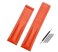 CHCWR Pour le groupe de montre 22 mm 24 mm STRAPE DE CUIR ALIGNE