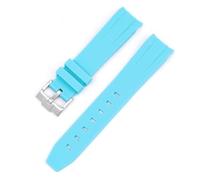 CHCWR Pour Omega Speedmaster Watch Band de remplacement incurvé sans espace sangle de caoutchouc hommes femmes 20 mm 21 mm 22 mm Bands de surveillance en argent Gold Rose Black