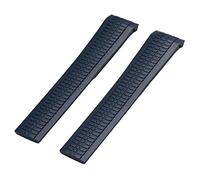 CHCWR Pour Patek Aquanaut Philippe 5968A 5164A 5167A Pins métalliques Orange Brown Watch Belt Watch Band 21 mm Slicone Slicone (couleur: bleu foncé, taille: boucle rose)