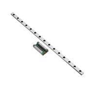 CHCWR Rail linéaire, Gide coulissante linéaire 2pcs MGN15 Guide linéaire + 4pcs MGN15C Miniature Rail Linear Rail 100 mm-800 mm