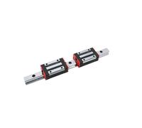 CHCWR Rail linéaire, glissière linéaire, 2 rails de guidage linéaires carrés HGR20 + 4 blocs coulissants HGH20CA