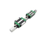 CHCWR Rail linéaire, glissière linéaire Gide 2 pièces HGR25 rails de guidage linéaires 100-1100 mm HGR25 DIE 4PCS HGW25CC bloc carré