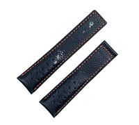 CHCWR Regardez les accessoires pour sangle monaco carrera bracelet bracelet de veau givré en cuir de qualité givrée 22 mm (couleur: marron, taille: avec boucle argentée)