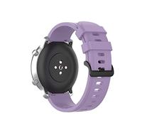 CHCWR Remplacement SILICONE BROCK OFFICIELLE POUR GALAXY WATCH4 Classic 46 42 mm/Watch 4 44 40 mm Bandon de bracelet de bracelet (couleur: violet clair, taille: 20 mm)