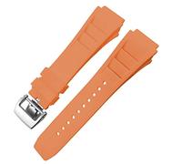 CHCWR Rubber Watchband 20x25mm Fix pour Silicone Mille Sport Watch Strap Softproofroproofrband/Boucle de broche rouge / 20 * 25 mm