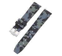 CHCWR Sangle de camouflage pour Omega pour Swatch Moonswatch End Ext End Silicone Rubber Bracelet Men Femme Sport Watch Band Accessoires 20 mm