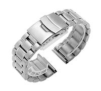 CHCWR Sangle de montre, déploiement de boucle en acier inoxydable Bande de montre masculine 18 mm 20 mm 22 mm Bracelet incurvé