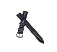 CHCWR Sangle de montre en cuir compatible avec Santos Solo Watchband Band Bracelet Men de 12 à 20 mm (boucle verte en argent, 21 mm)