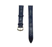 CHCWR Sangle de montre en cuir compatible avec Santos Solo Watchband Band Bracelet Men de 12 à 20 mm (boucle verte en argent, 21 mm)