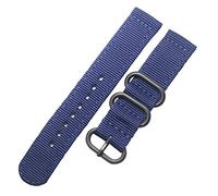 CHCWR Sangle de montre en nylon 6 couleurs Band de montre 18 mm 22 mm 24 mm Bandon de montre imperméable en nylon Sport Boucle en acier inoxydable/boucle en argent kaki / 20 mm