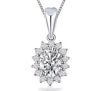 CHCWR Sapphire Diamond Pendant Wedding Pendentid Pendants Collier pour femmes bijoux