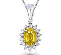 CHCWR Sapphire Diamond Pendant Wedding Pendentid Pendants Collier pour femmes bijoux